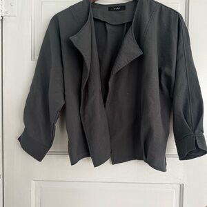 YUKI Flow Lightweight Blazer Jacket - Charcoal Grey - one size fits 6 - 12